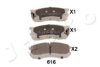 JAPKO 50616 Brake Pad Set, disc brake